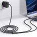 Acefast Acewire Pro C22-02 USB-C to 2 USB-C 100w Cable, 100w, 1.25m, black