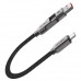 Acefast Acewire Pro C13-05 USB-A/USB-C to USB-C Cable, 60w, 0.2m, оплетка, плоский, black