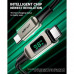 Acefast Acewire Pro C6-03 USB-C to USB-C zinc alloy LED display Cable, 100w, 2m, 30т сгибов, black