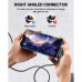 Acefast Acewire Pro C5-03 USB-C to USB-C right angled Cable, 100w, 2m, угловой, оплетка, black