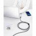 Acefast Acewire Pro C5-03 USB-C to USB-C right angled Cable, 100w, 2m, угловой, оплетка, black