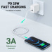 AceFast MFi Acewire USB-C to Lightning cable, 1.2m, 30W (C3-01) white