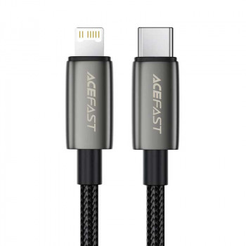 Acefast C23-01 AceWire Pro Cable, Type-C to Lightning, 1.2m, 30W, в оплетке, black