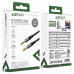Acefast J10  Ace Hi-Fi 3.5mm AUX audio adapter cable, 1m, в оплетке, black