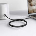 Acefast J10  Ace Hi-Fi 3.5mm AUX audio adapter cable, 1m, в оплетке, black
