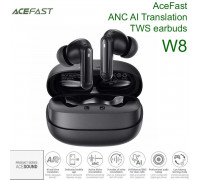 AceFast W8 ANC AI Translation TWS earbuds, 35dB  ANC, BT6.0, 8h (35h), black