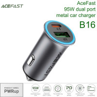 AceFast B16 PWRup series 95w (U+C) metal car charger, USB-A 36w + USB-C 65w при 24В, при 12В 66w