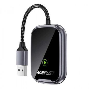 AceFast QC1 AceAuto series CarPlay wireless adapter for car, CarPlay & Android Auto