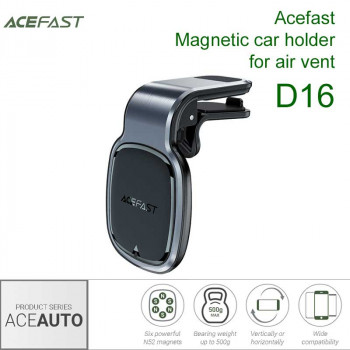 Acefast AceAuto D16 Magnetic car holder for air vent , магнитный, в решетку, black