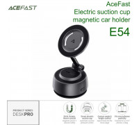 Acefast E54 DeskPro Electric suction cup magnetic phone holder for dashboard, gray