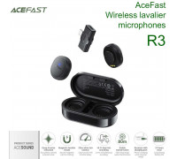 AceFast AceSound R3 Wireless lavalier microphones, type-c receiver, беспроводной микрофон, 6h+18h