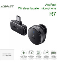 AceFast AceSound R7 Wireless lavalier microphone, type-c receiver, беспроводной микрофон, 5h