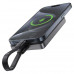 AceFast M12 PWRup series PD20W ultra-thin magnetic wireless power bank 10000mah, Qi 15W, black