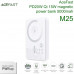 AceFast M25 PWRup series PD20W Qi 15W magnetic power bank 5000mah, with watch charging, white