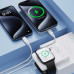 AceFast M25 PWRup series PD20W Qi 15W magnetic power bank 5000mah, with watch charging, white