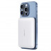 AceFast M25 PWRup series PD20W Qi 15W magnetic power bank 5000mah, with watch charging, white