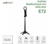 AceFast AceActive E72 Multifunctional mini selfie stick, 1.05m, black