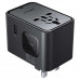 Acefast Z8 PWRup series PD45w GaN multifunctional charging adapter, 3C+U, black