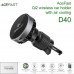 AceFast D40 Air Charge Qi2 Magnetic wireless charging car holder with ice cooling 15w, на решетку