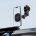 AceFast D42 AirCharge Magnetic wireless charging car holder for dashboard 15w, на панель, silver