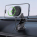 AceFast D42 AirCharge Magnetic wireless charging car holder for dashboard 15w, на панель, silver