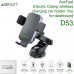 AceFast D53 AceAuto Electric Clamp wireless charging car holder 15w for dashboard, на стекло+панель