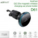 AceFast D61 Ace Auto Qi2 25W Magnetic wireless charging car holder for air vent, на решетку, black