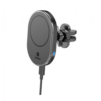 Arroys Vent-W4MS Magsafe 15w, на решетку, black