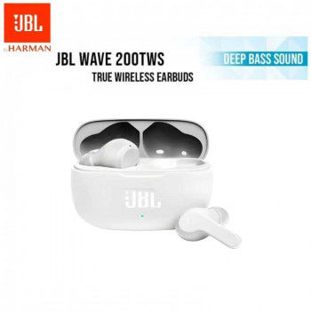 JBL Wave 200 TWS True Wireless In-ear Headphones, 5h-20h, white