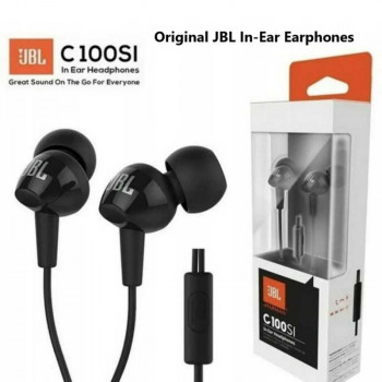 JBL C100SI In-Ear Headphones, black