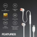 JBL Tune 310C USB-C Earphones, black
