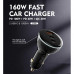 LDNIO C102 160W Super Charge C+C+U 100W+30W+30W, кабель C-C 1m, черный