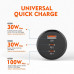 LDNIO C102 160W Super Charge C+C+U 100W+30W+30W, кабель C-C 1m, черный