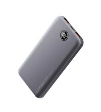 LDNIO PQ10 Ultra Slim LED Digital Display Power Bank 10000 mAh, USB-C PD20w + USB 22.5w, grey
