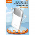 LDNIO PQ19 Power Bank 10000 mAh, PD20w + QC 22.5w, with C&L cable,  white