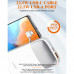 LDNIO PQ19 Power Bank 10000 mAh, PD20w + QC 22.5w, with C&L cable,  white