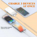 LDNIO PQ19 Power Bank 10000 mAh, PD20w + QC 22.5w, with C&L cable,  white