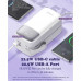 LDNIO PQ50 Power Bank 50000 mAh, PD20w + QC 22.5w, with C&L cable,  white