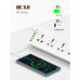 LDNIO сетевой фильтр 10 розеток + USB-C PD20w + 4 Auto-ID USB 2.4A + USB QC3.0, 2m (SC10610) белый
