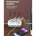 LDNIO сетевой фильтр 3 розетки + 2 USB-C PD65w + USB QC3.0 60w, 2m (SE3436) белый