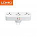 LDNIO сетевой фильтр 3 розетки + USB-C PD30w + 1xUSB 30W (SC3317) белый