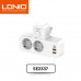 LDNIO сетевой фильтр 2 розетки + USB-C PD20w + 1xUSB 2.4A + 1xUSB QC3.0 (SE2337) 