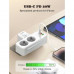 LDNIO сетевой фильтр 2 розетки + USB-C PD20w + 1xUSB 2.4A + 1xUSB QC3.0 (SE2337) 