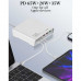LDNIO Q605 120w GaN Six ports fast charger, 3 USB-A + 3 USB-C, PD65w, white