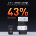 LDNIO 100w DESKTOP CHARGER, 2U + 2C, PD 100w, USB 30w, LED,  (A4809С) black