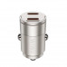 Wiwu Nano 30W USB-C + USB-C Fast Car Charger, C + C 30W, Wi-QC029, titanium color