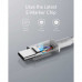 Anker 333 USB-C to USB-C Braided Data Cable, 100w, 1.8m, онлайн упаковка (A8757621) white