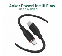 Anker PowerLine III Flow USB-C to USB-C Cable, 240w, 1.8m, офлайн упаковка (A8553P12) black