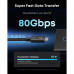 Anker Prime Thunderbolt 5 C to C Cable, 240w, 80Gbs, 2*8K60Hz, A84N1, оплетка, 1m, black