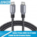 Anker Prime USB-C to USB-C Cable, 240w, 0.9m, 300т. сгибов (A88E2611) черный